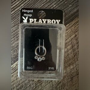 Playboy Cartilage Hinged Hoop Earing